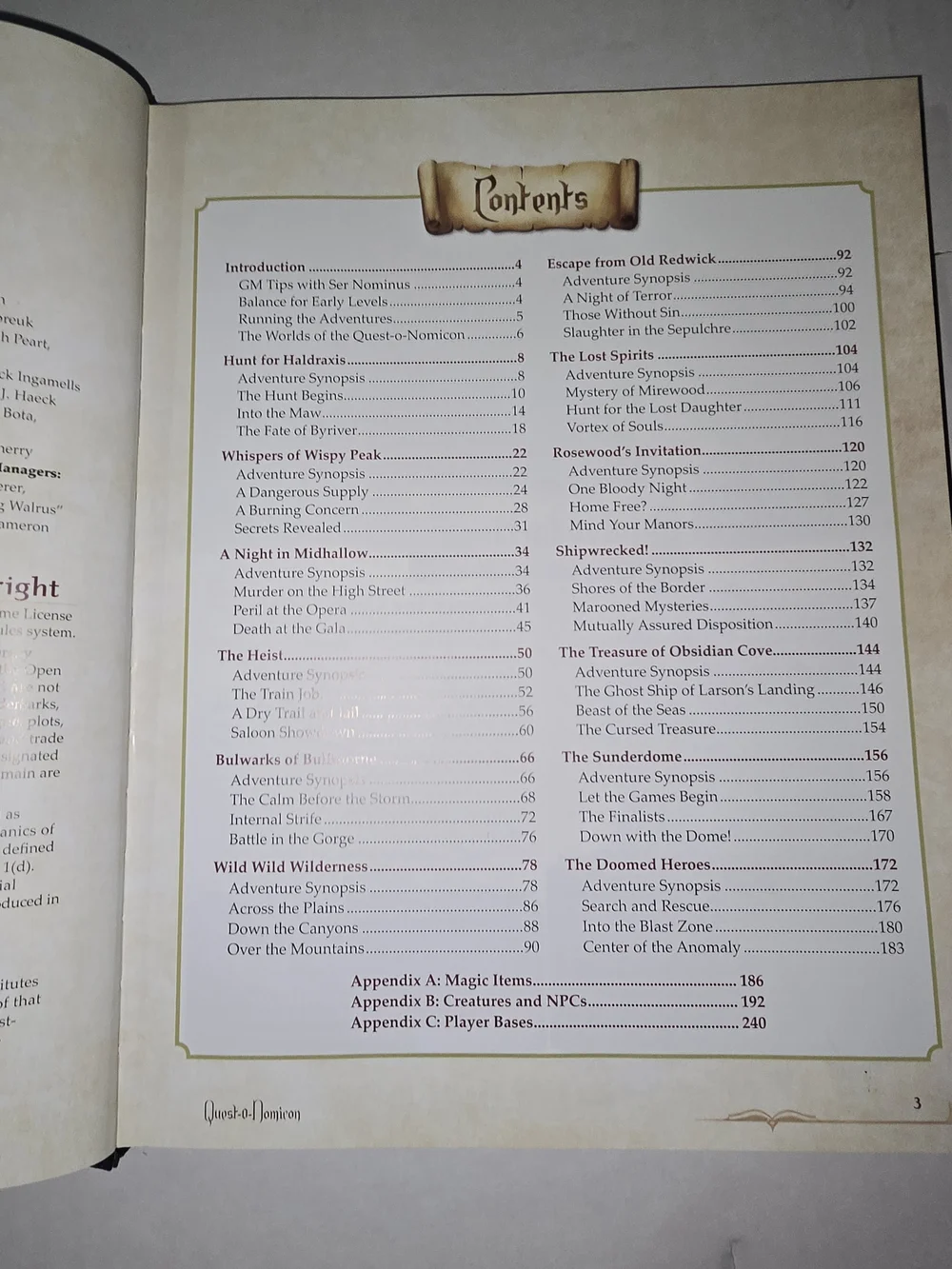 Quest-O-Nomicon HC Ghostfire Illustrated RPG Fantasy Adventure by Ser Nominus
